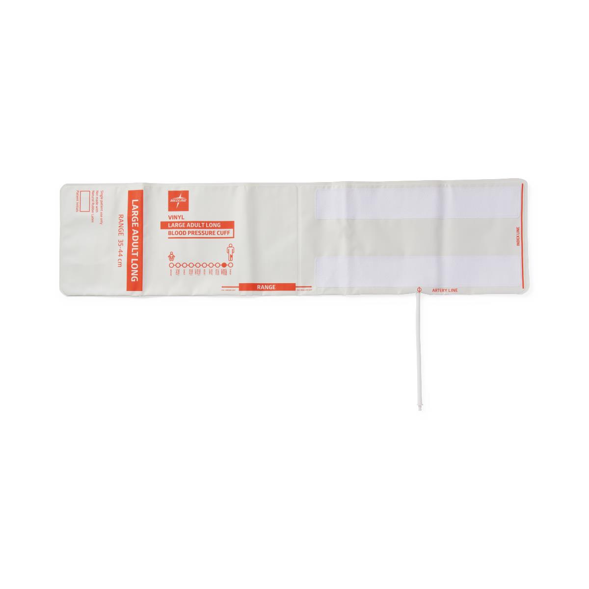 Medline Disposable Vinyl 1-Tube BP Cuffs with Bayonet Connector