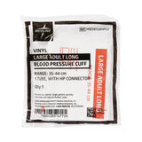 Medline Disposable Vinyl 1-Tube BP Cuffs with Bayonet Connector