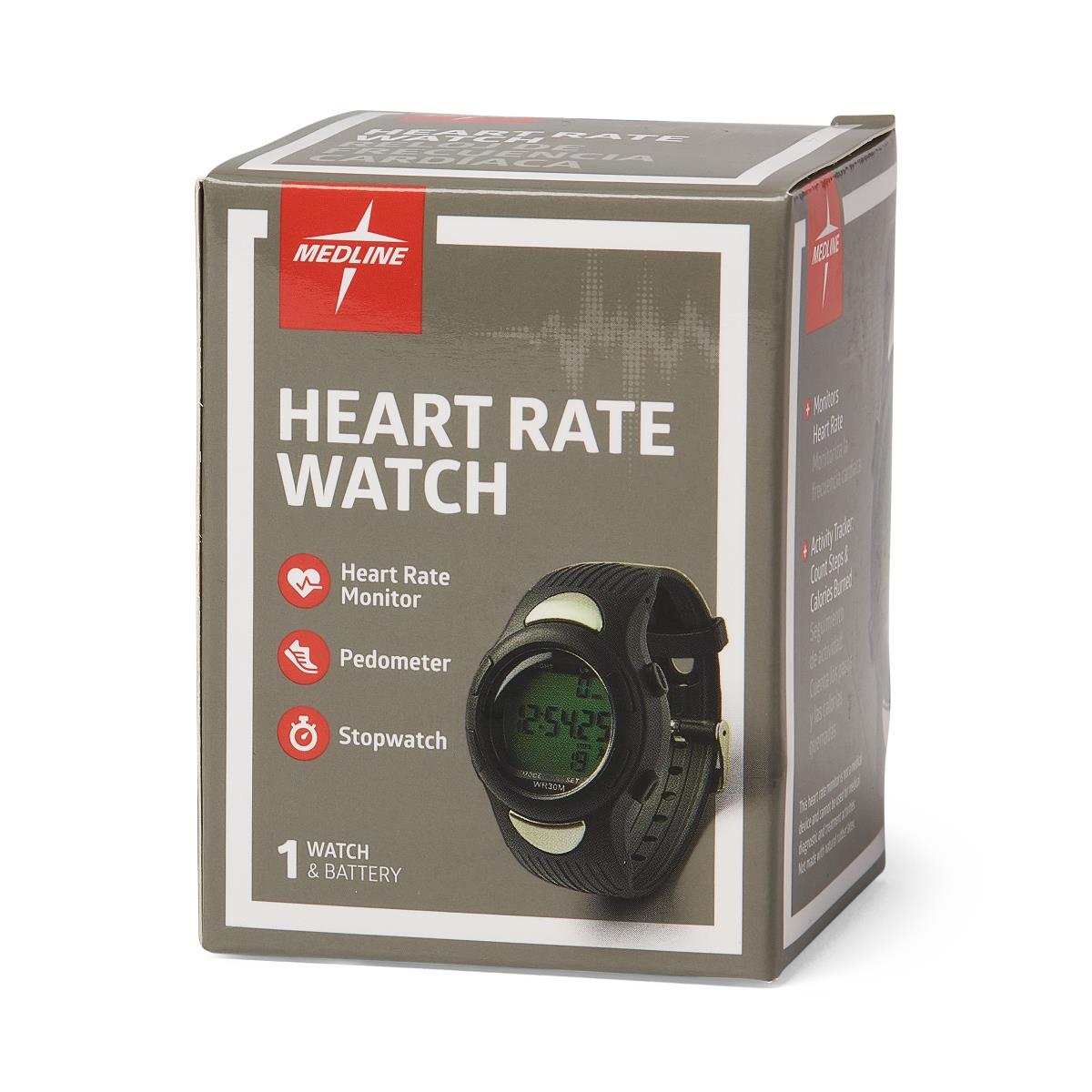 Medline Heart Rate and Pedometer Watches