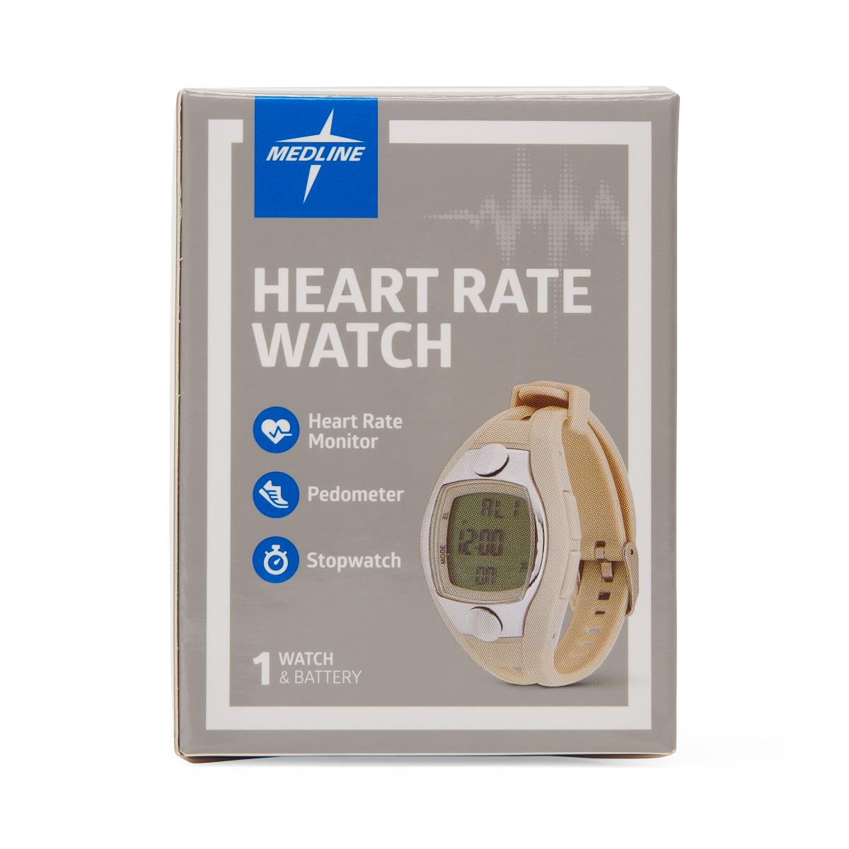 Medline Heart Rate and Pedometer Watches