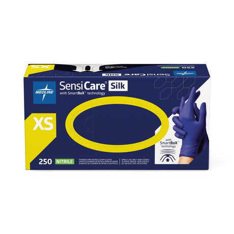 SensiCare Silk Powder-Free Nitrile Exam Gloves with SmartBox Design