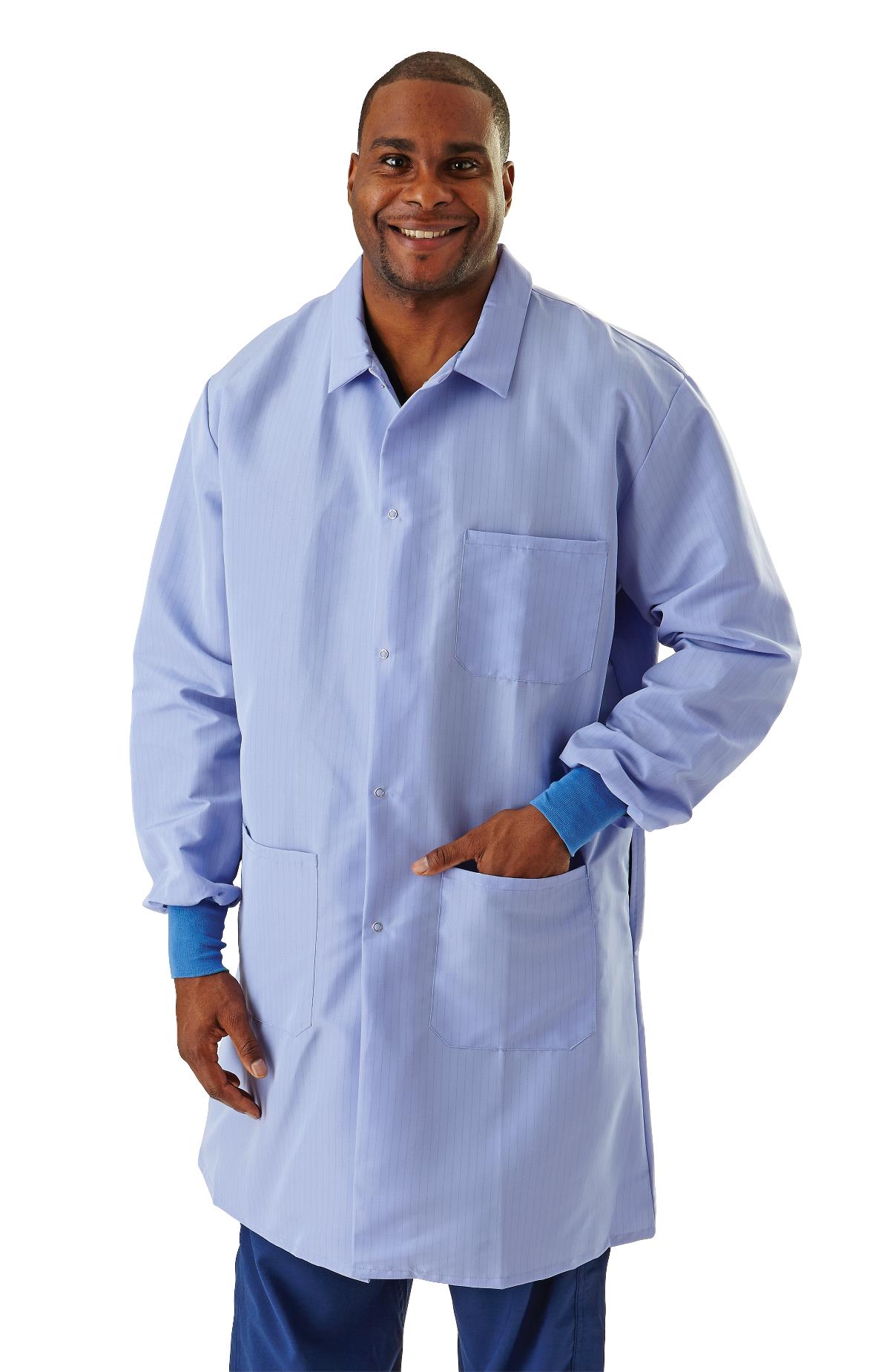 Medline Protective Static- and Fluid-Resistant Barrier Lab Coats