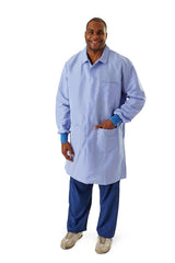 Medline Protective Static- and Fluid-Resistant Barrier Lab Coats