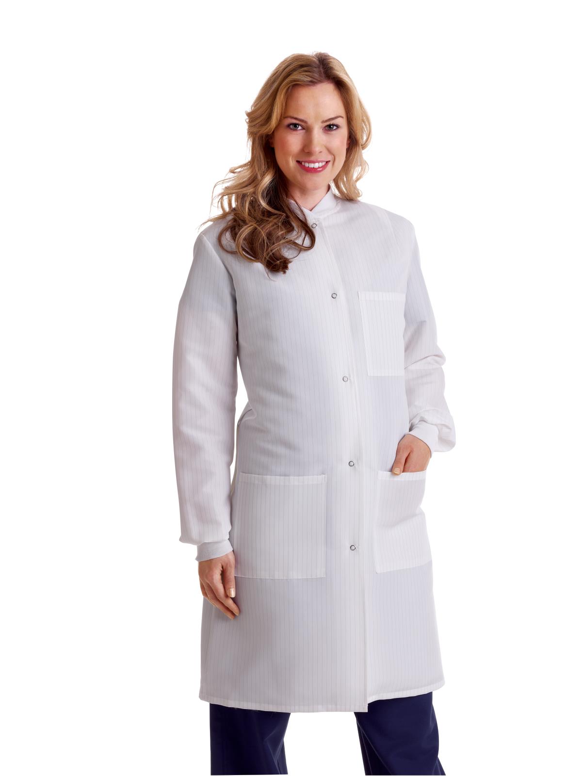 Medline Protective Static- and Fluid-Resistant Barrier Lab Coats