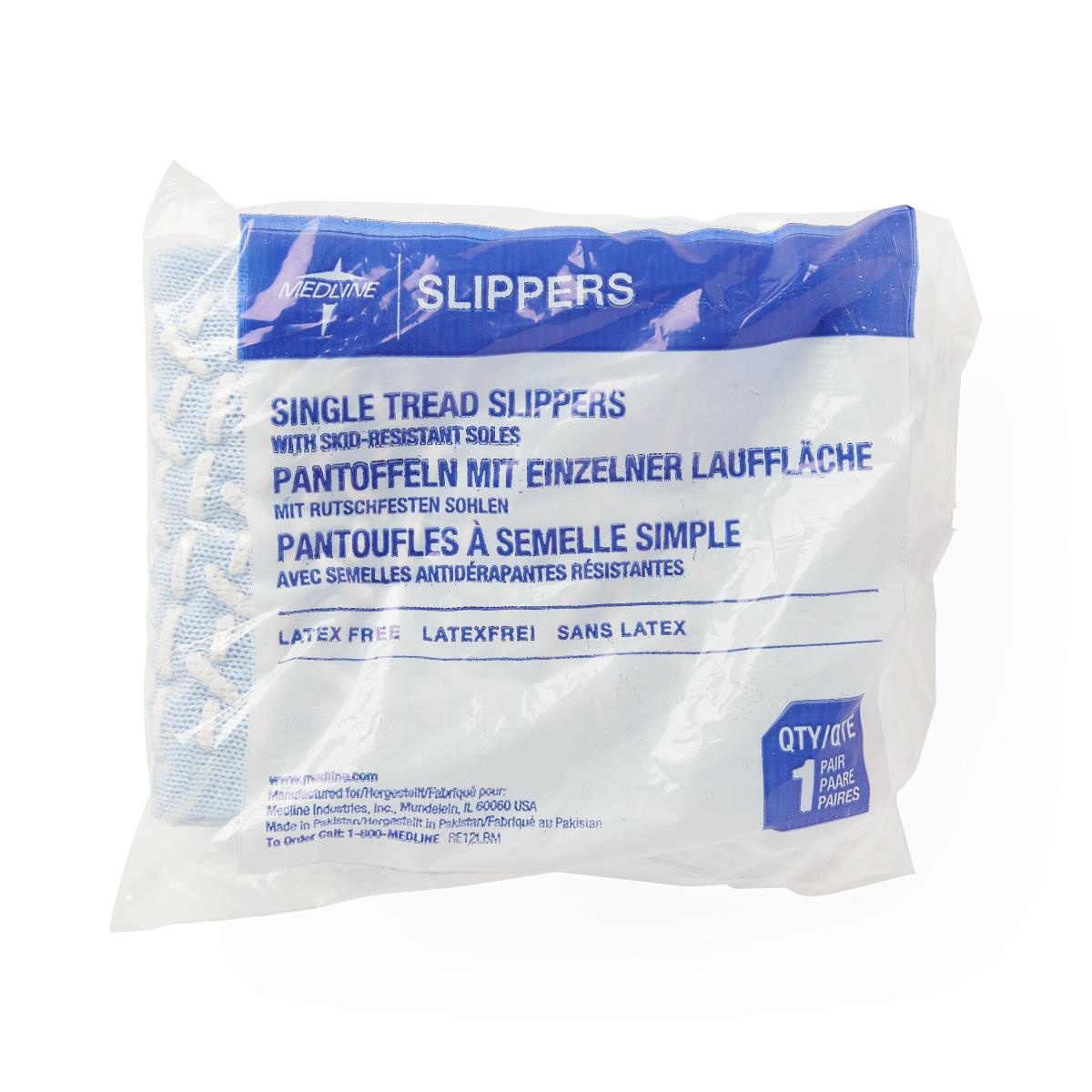 Medline Single-Tread Terry Patient Slippers
