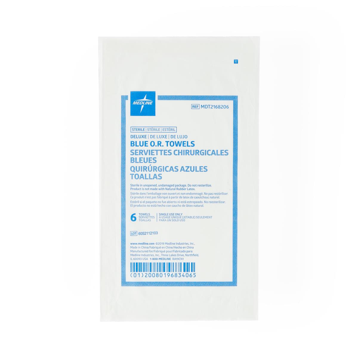 Medline Sterile Disposable OR Towels