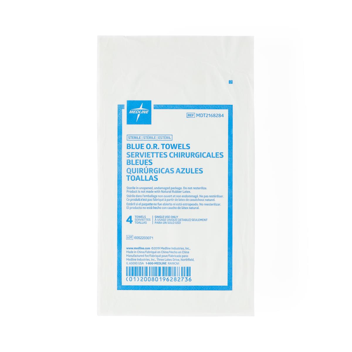 Medline Sterile Disposable OR Towels