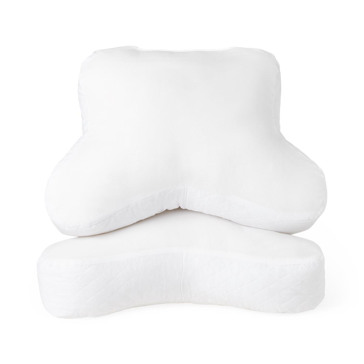 Medline CPAP pillow in a lifestyle setting, on a bed.