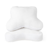 Medline CPAP pillow in a lifestyle setting, on a bed.