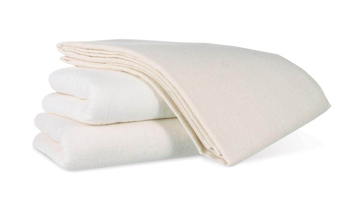 Medline Unbleached Flannel Spread Blankets, Blended