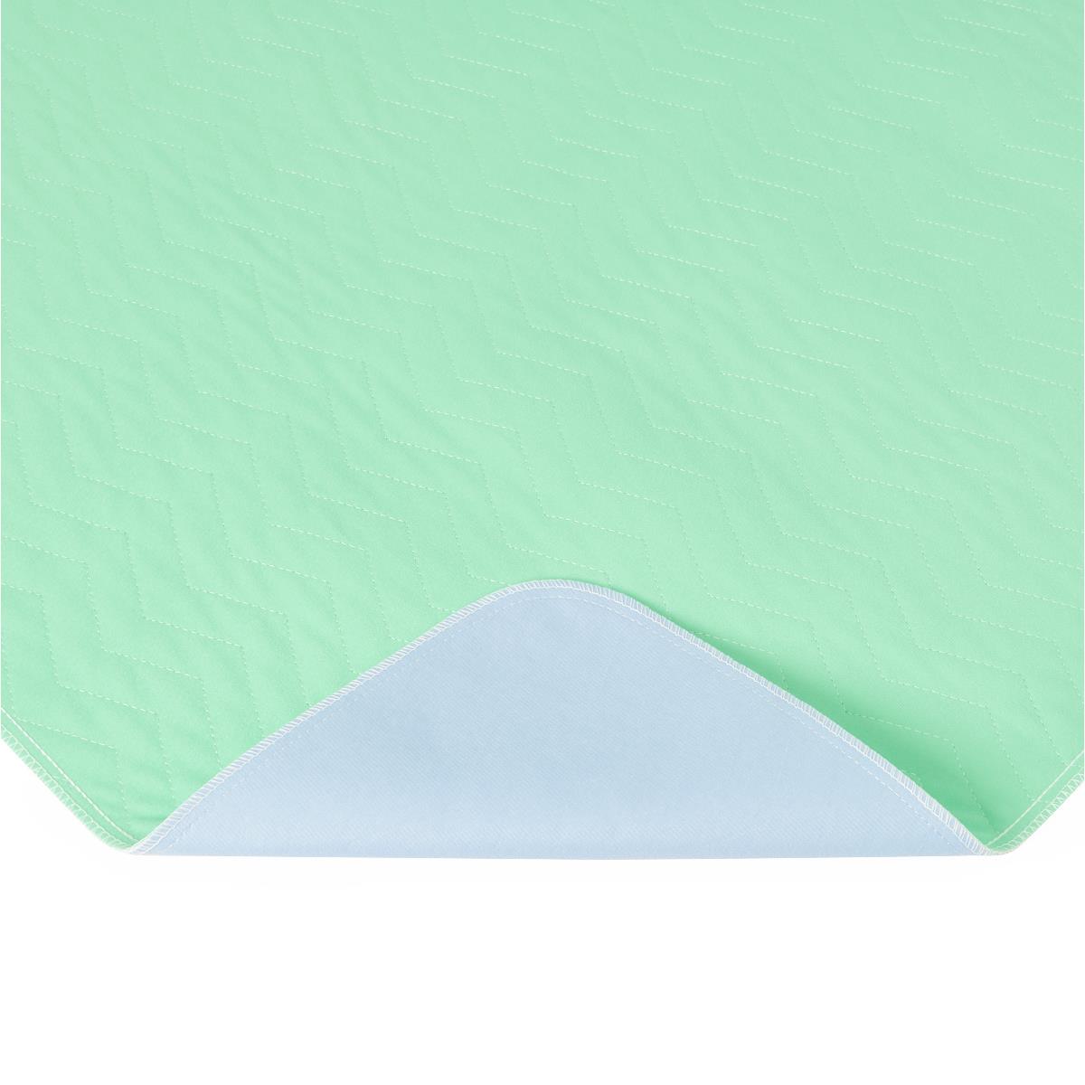 Underpad 34" X 36" Quick-dry Poly Laminated Blue Outer Cover With Green Facing