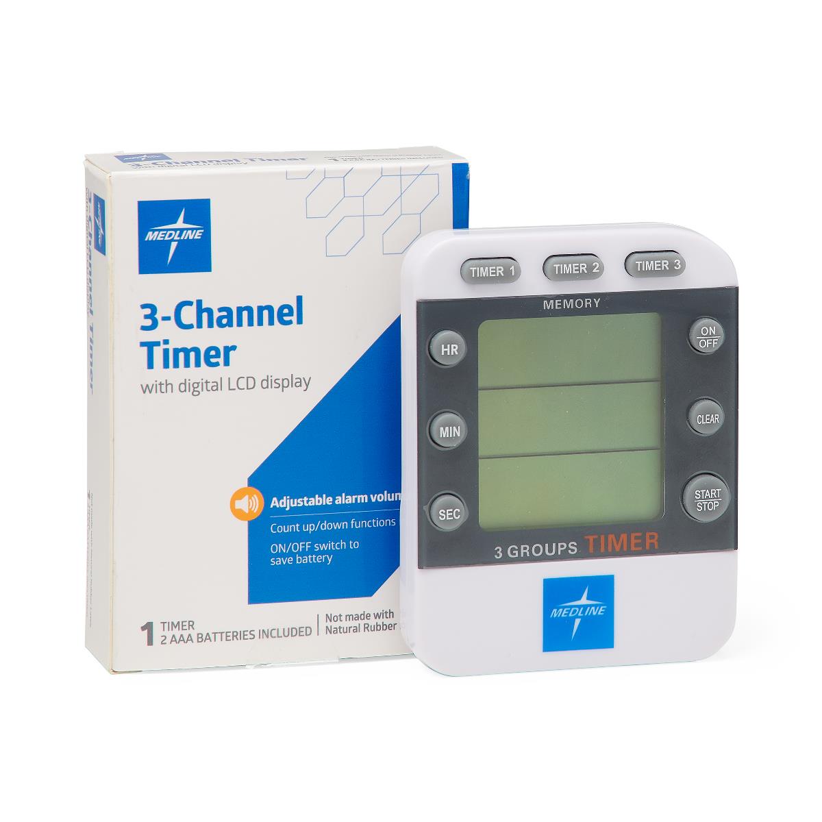 Medline 3-channel Timer With Digital Lcd Display - BeHope