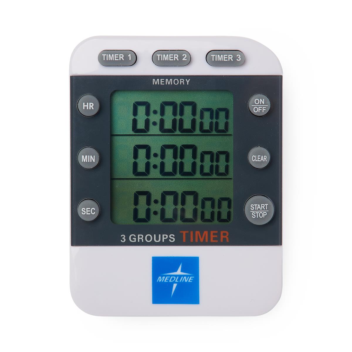 Medline 3-channel Timer With Digital Lcd Display - BeHope