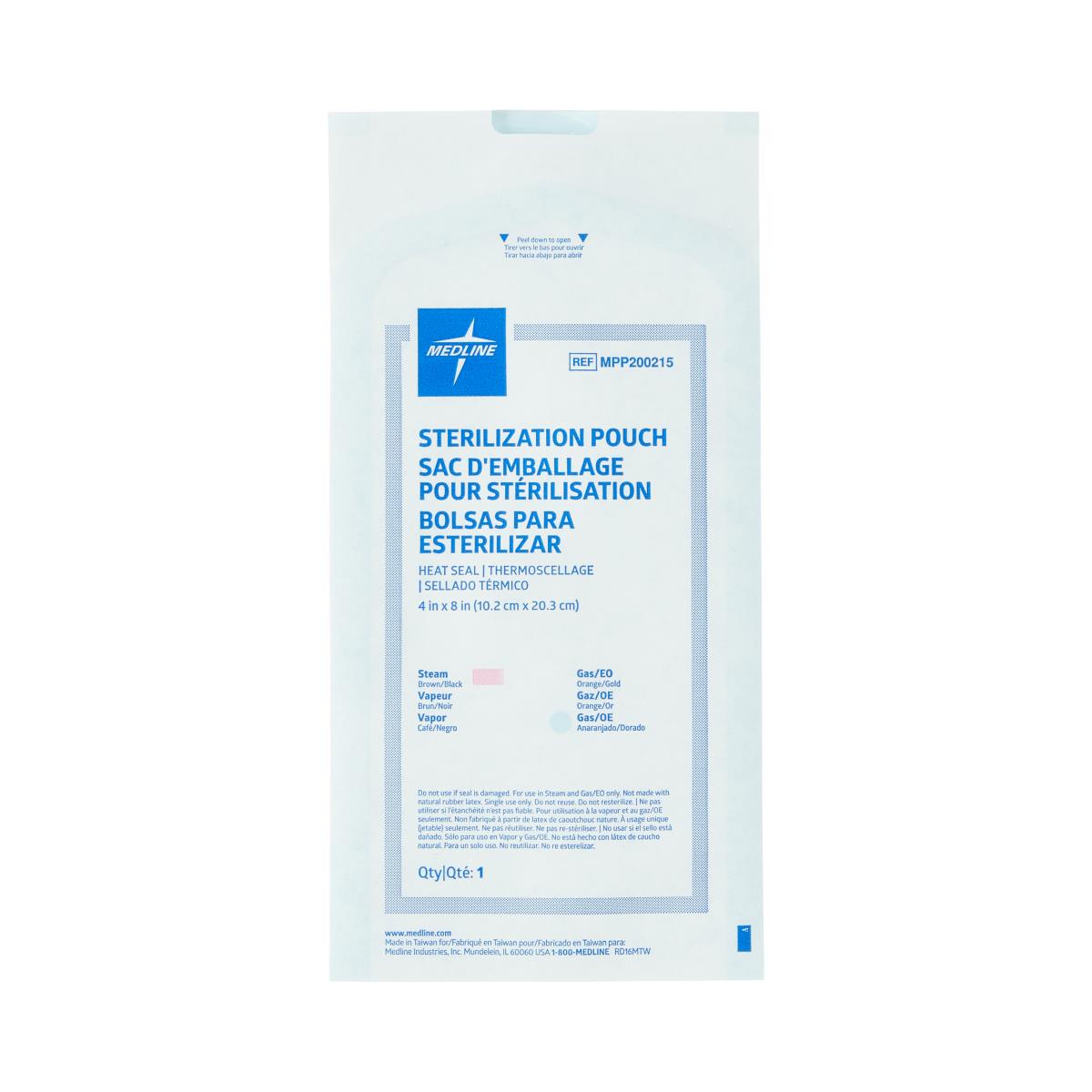Steam and Gas Instrument Sterilization Pouches