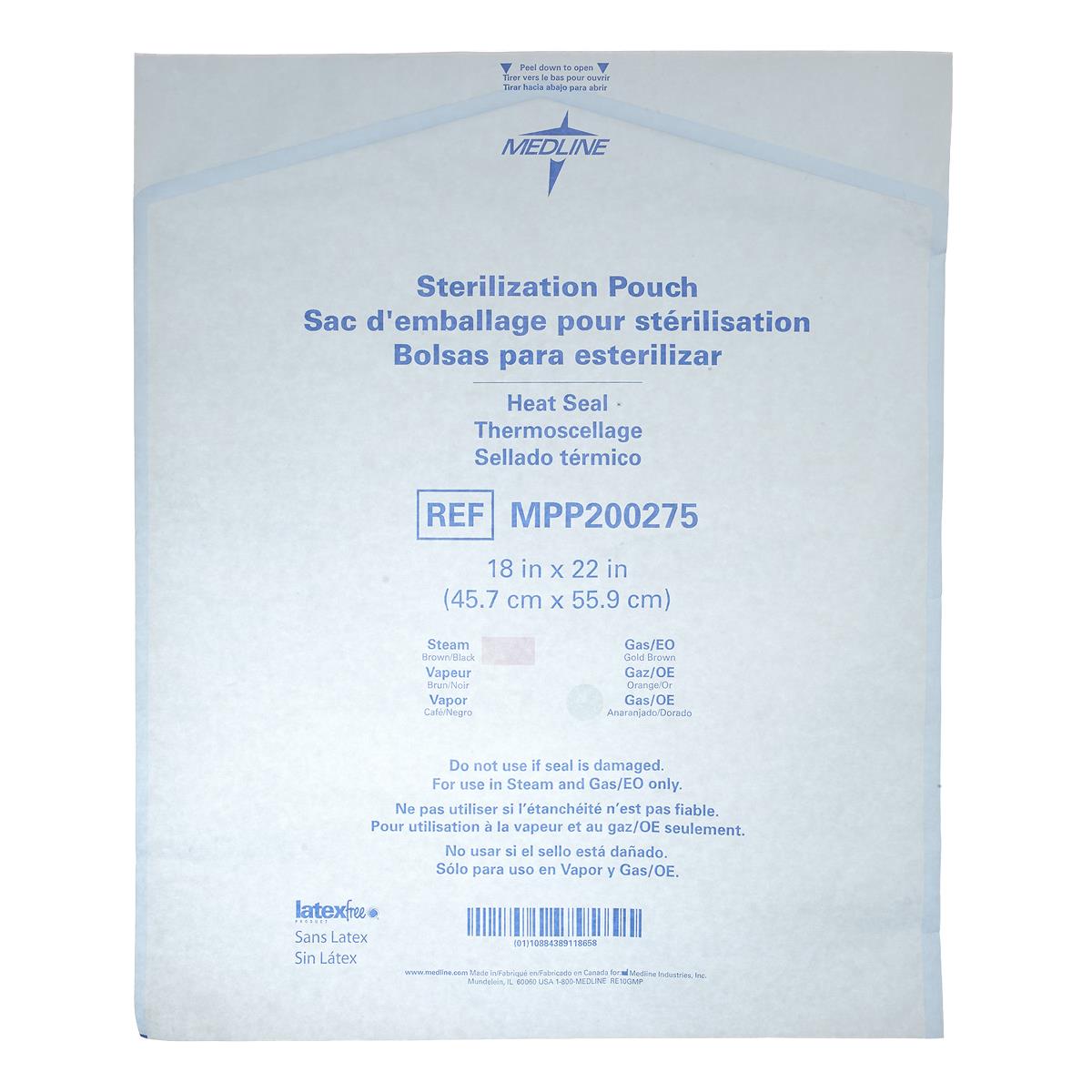 Steam and Gas Instrument Sterilization Pouches