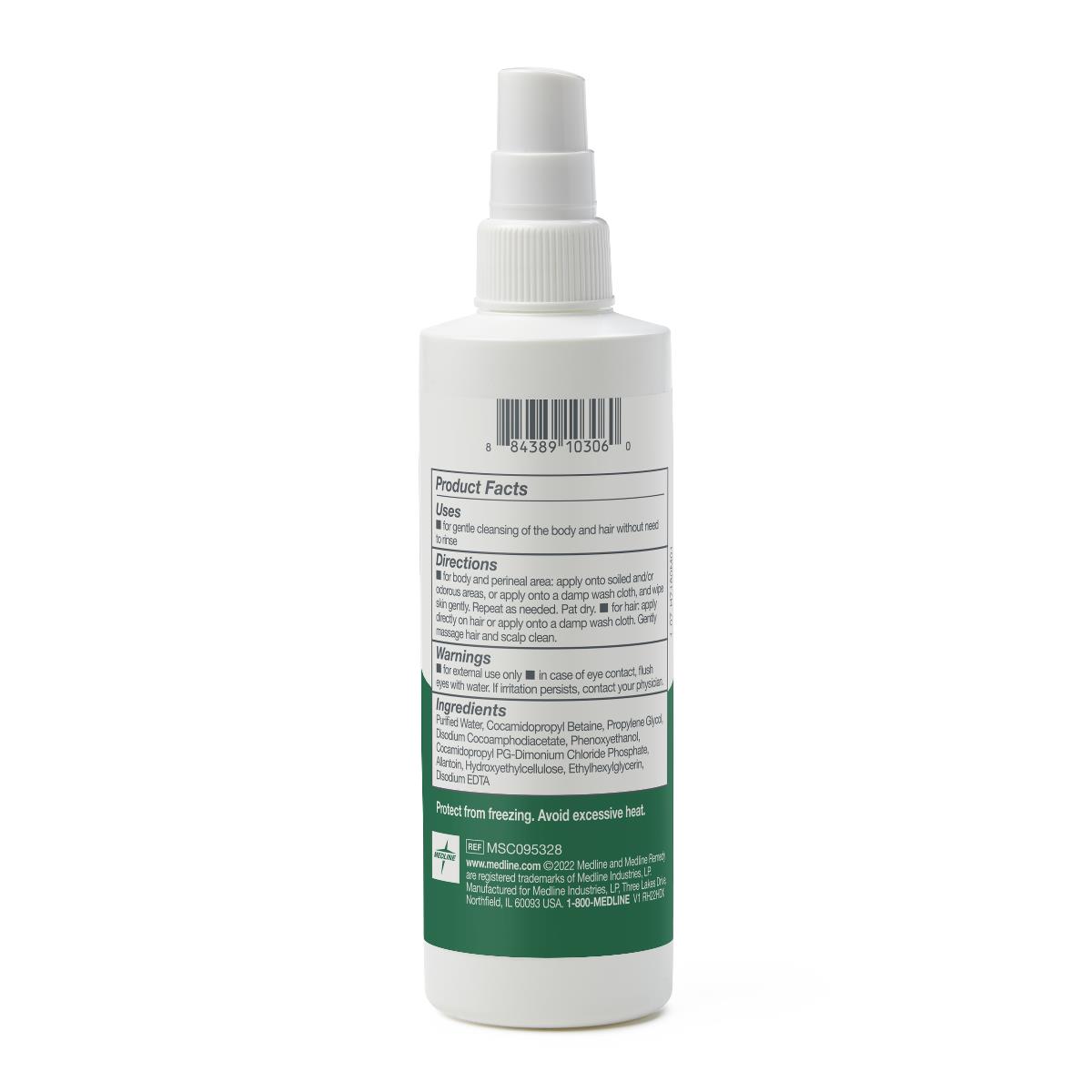 Medline Remedy Essentials No-Rinse Spray Skin Cleanser