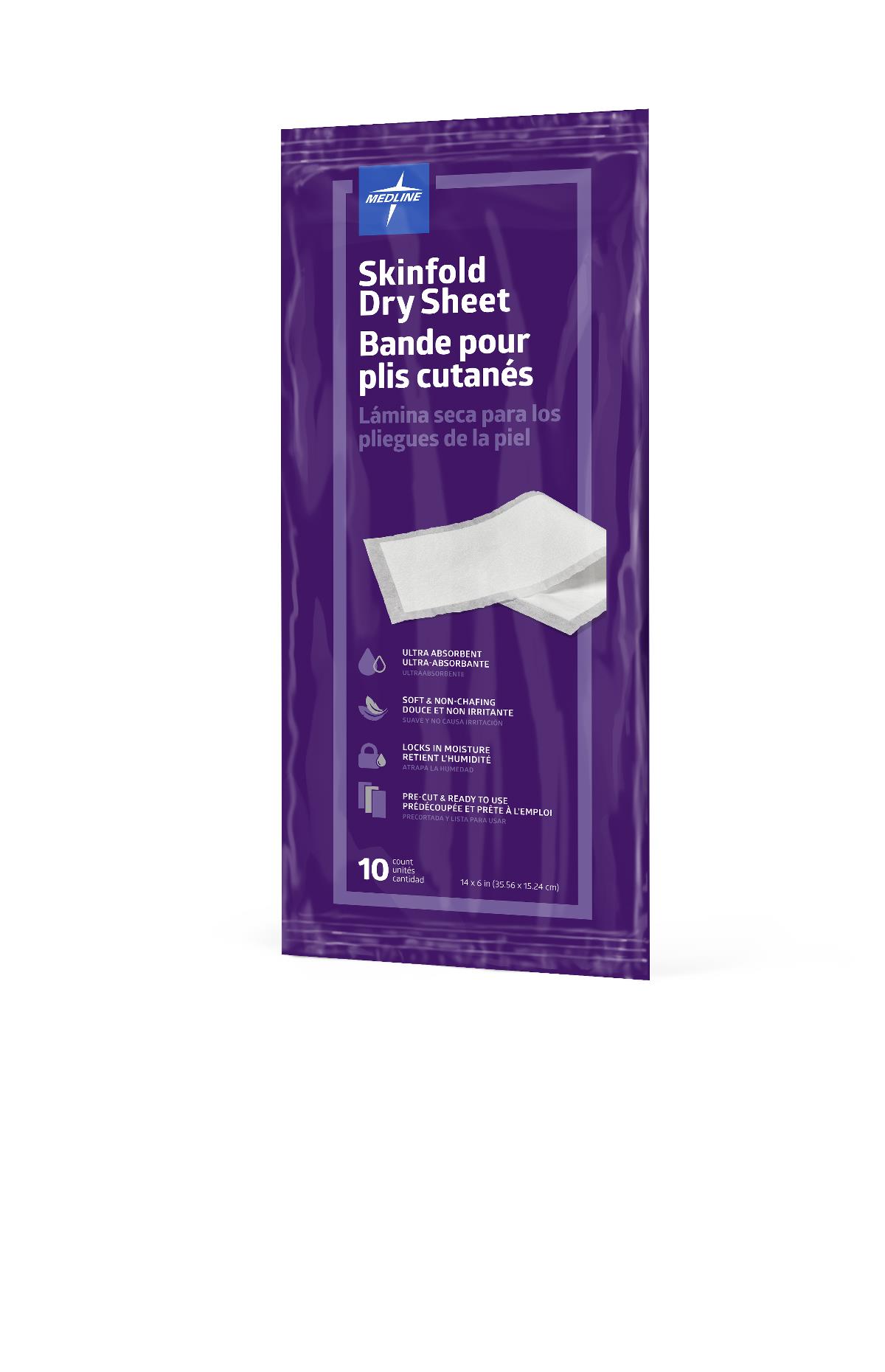 Medline Skinfold Mgmt Sheets - BeHope