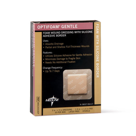 Optifoam Gentle Foam Dressings with Silicone Adhesive Border - BeHope