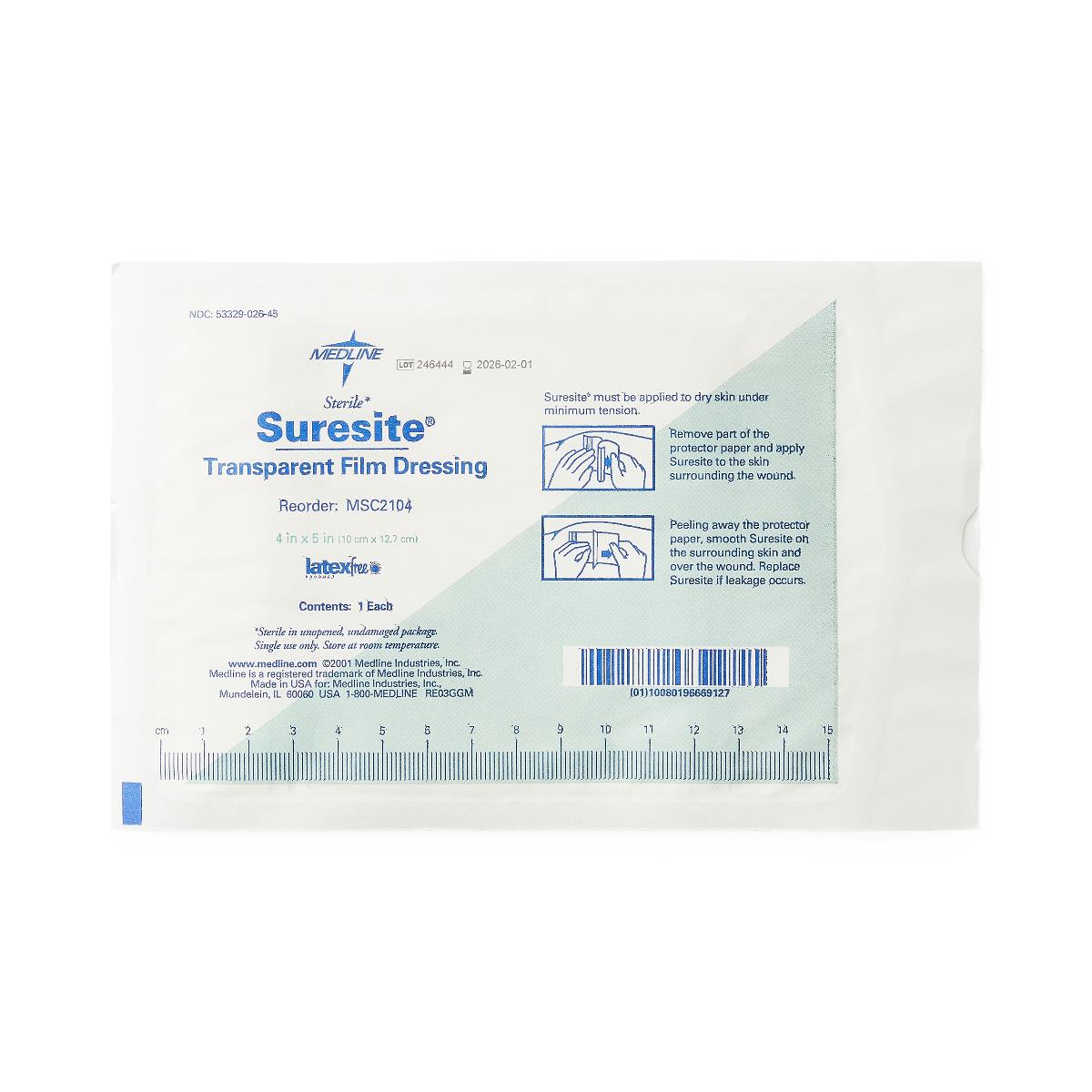 SureSite 2-Handle Transparent Dressings