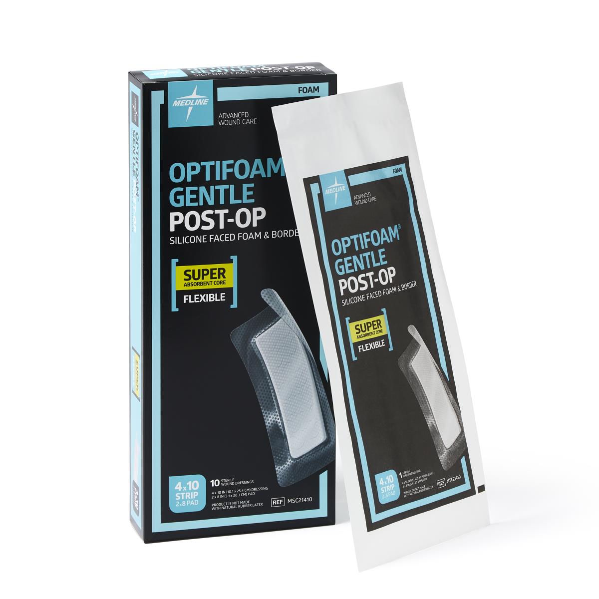 Optifoam Gentle Post-Op Foam Wound Dressings