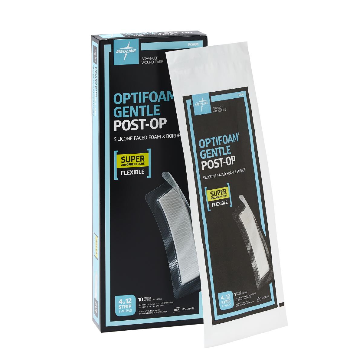 Optifoam Gentle Post-Op Foam Wound Dressings