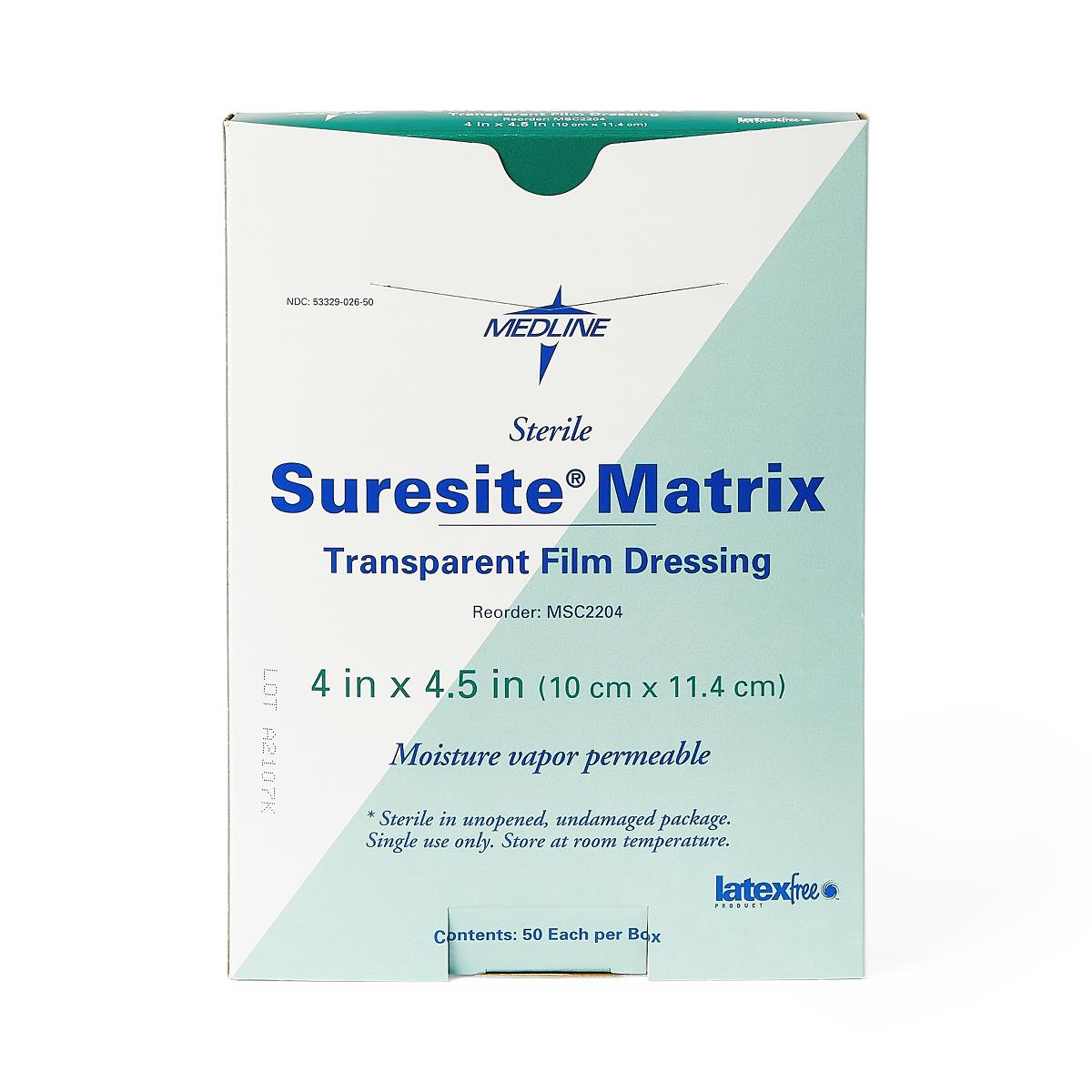 SureSite Matrix Transparent Film Dressing