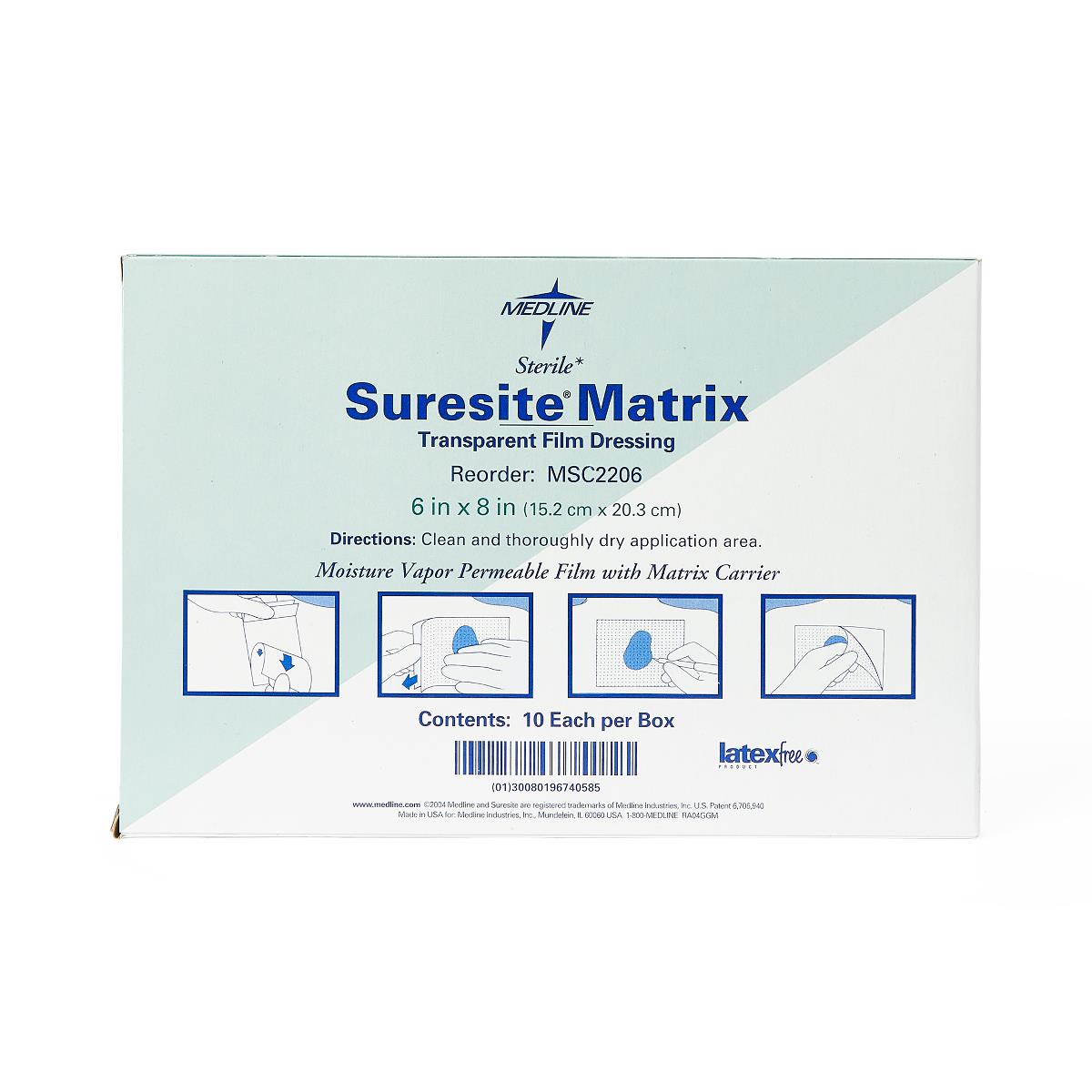 SureSite Matrix Transparent Film Dressing