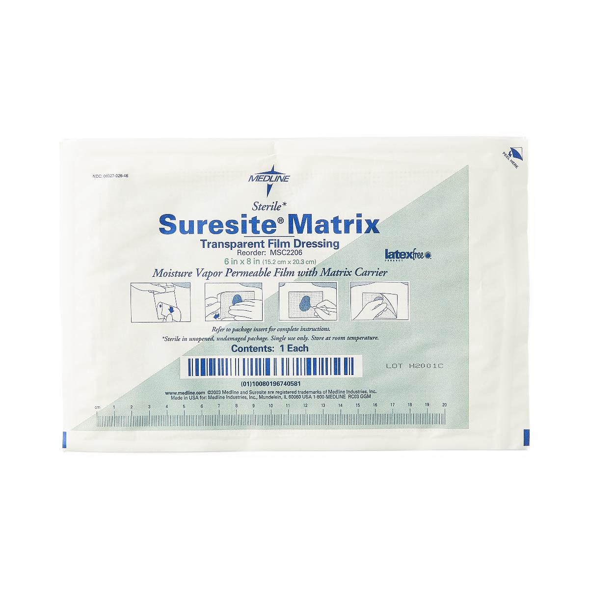 SureSite Matrix Transparent Film Dressing