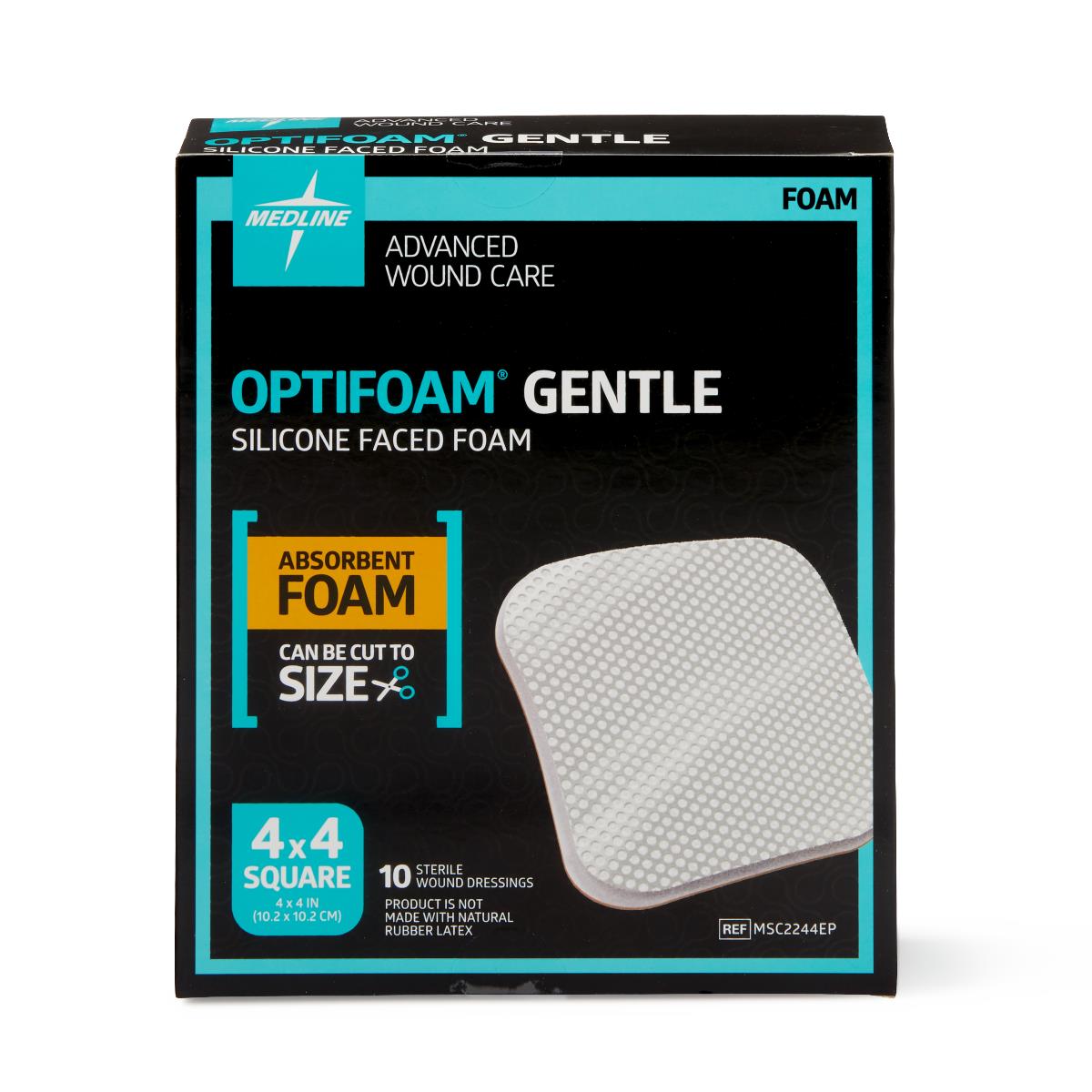 Optifoam Gentle Non-Bordered Silicone-Faced Foam Wound Dressings