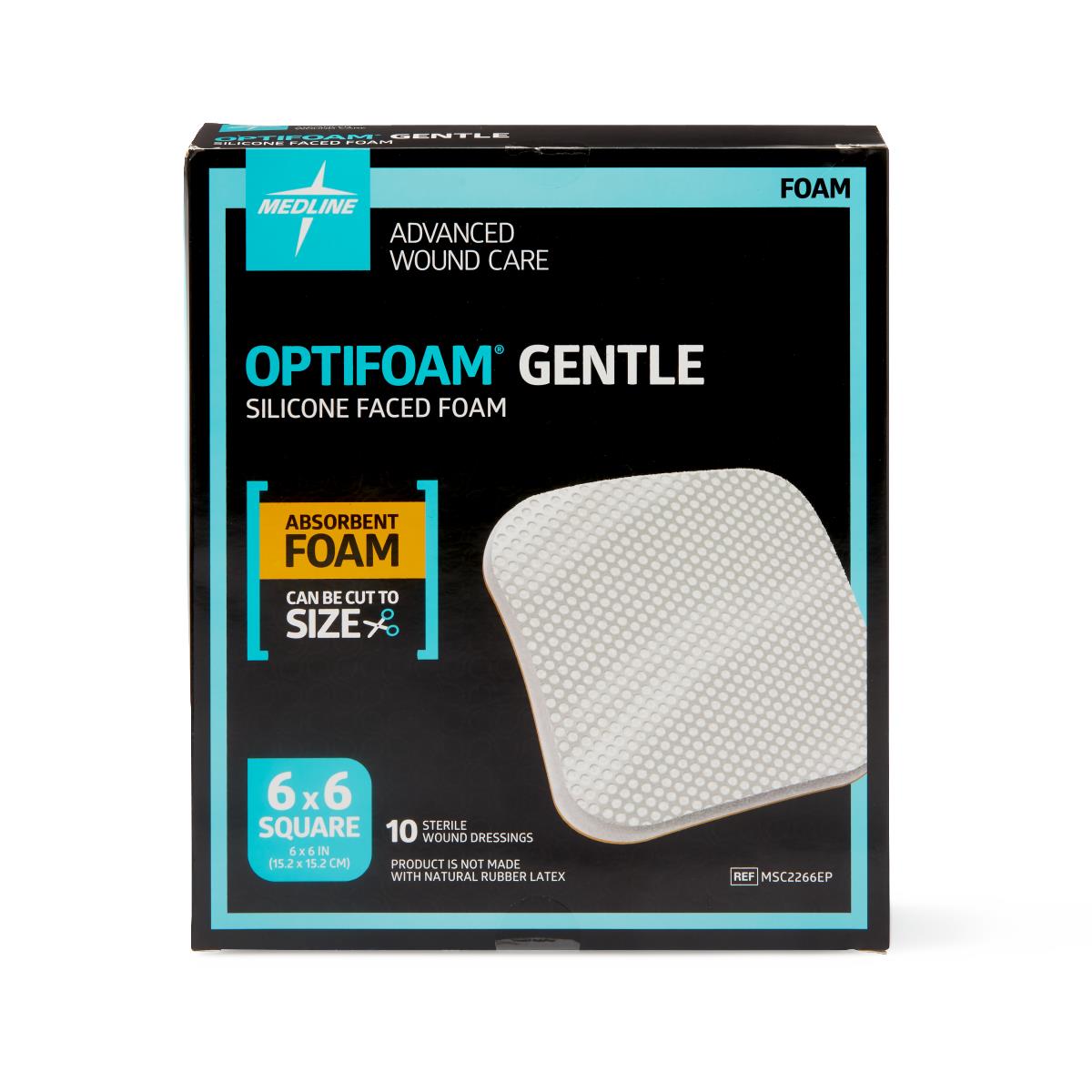 Optifoam Gentle Non-Bordered Silicone-Faced Foam Wound Dressings