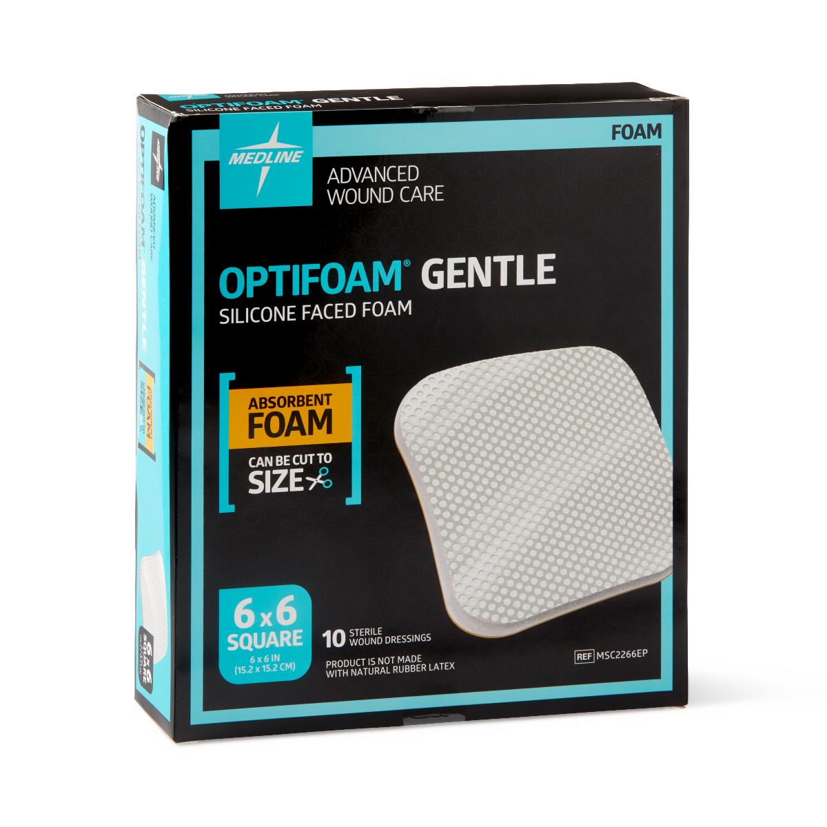 Optifoam Gentle Non-Bordered Silicone-Faced Foam Wound Dressings