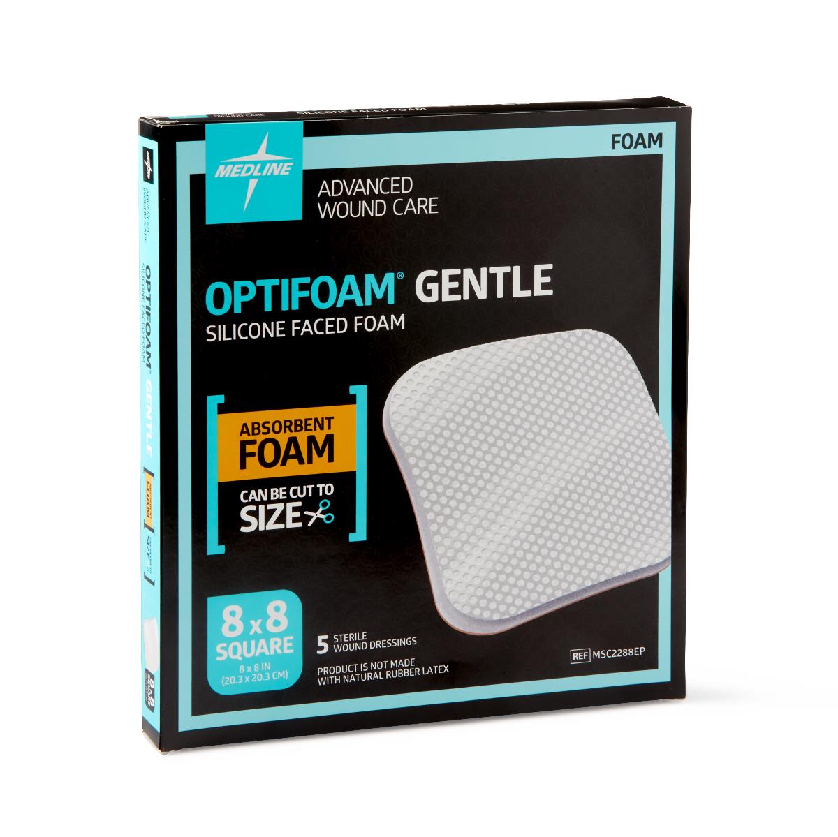 Optifoam Gentle Non-Bordered Silicone-Faced Foam Wound Dressings