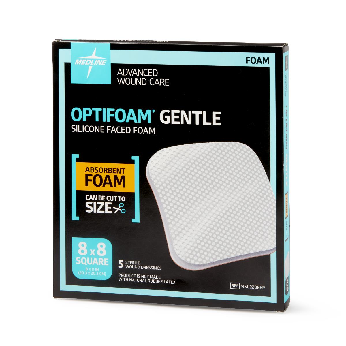Optifoam Gentle Non-Bordered Silicone-Faced Foam Wound Dressings