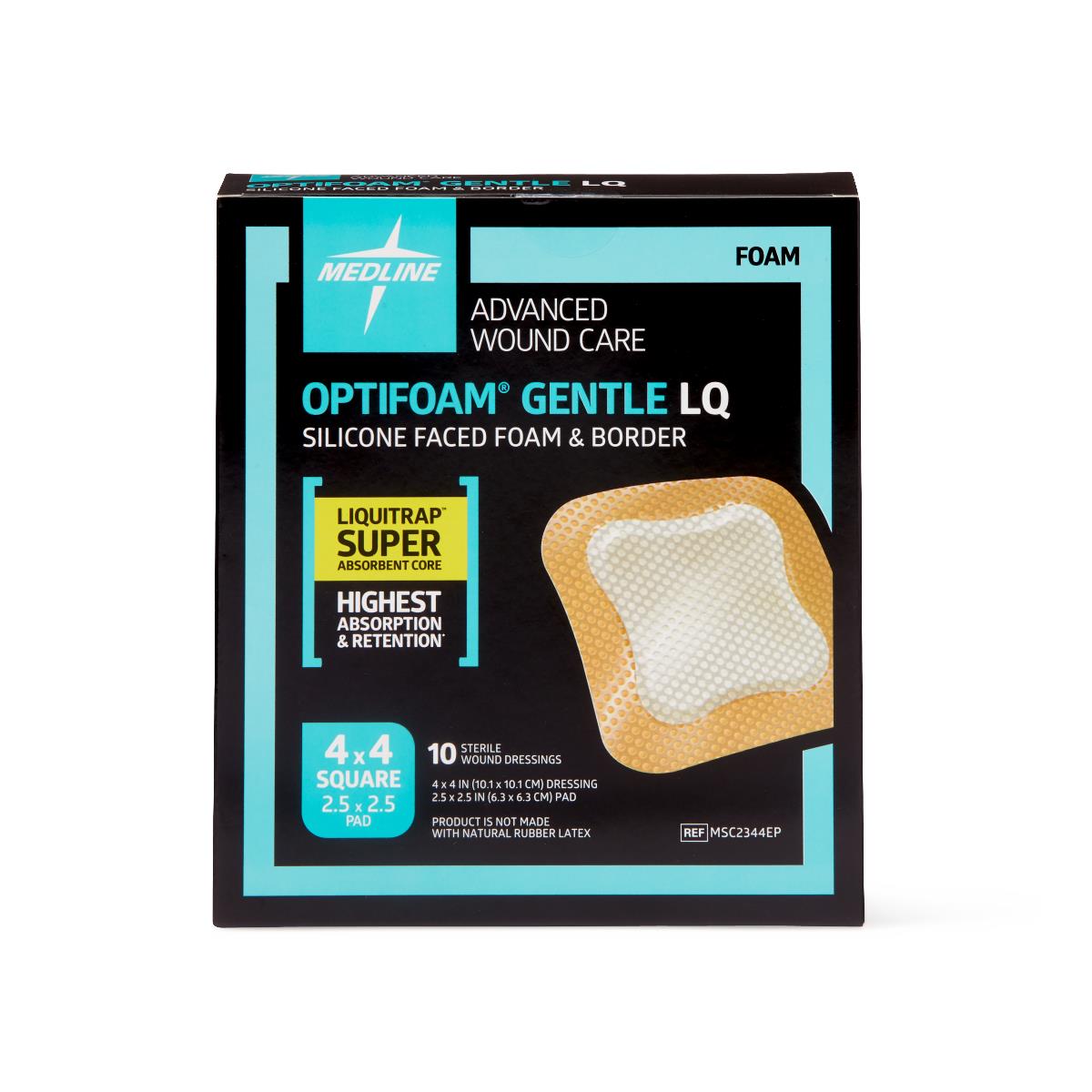 Optifoam Gentle LQ Silicone-Faced Foam Wound Dressings