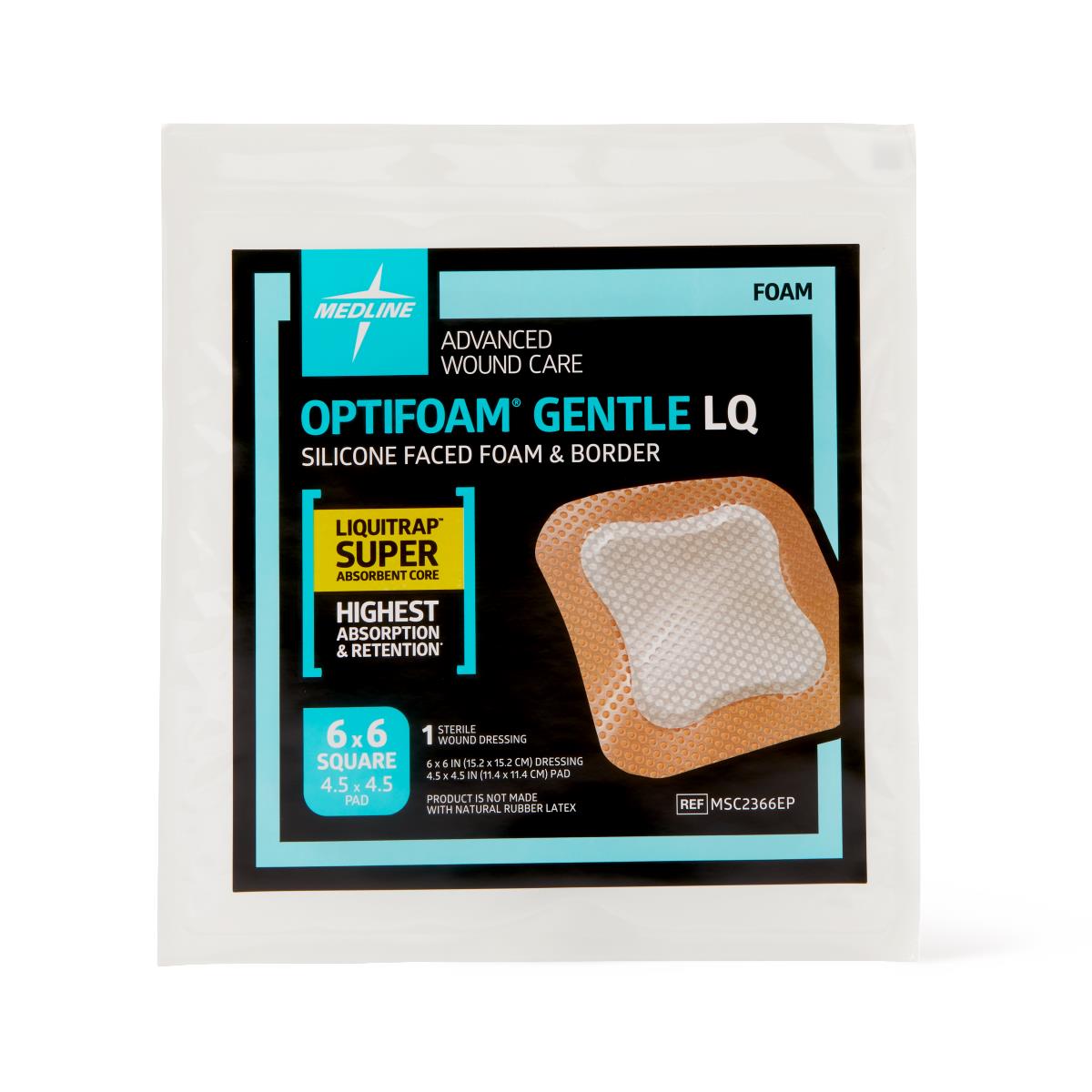 Optifoam Gentle LQ Silicone-Faced Foam Wound Dressings