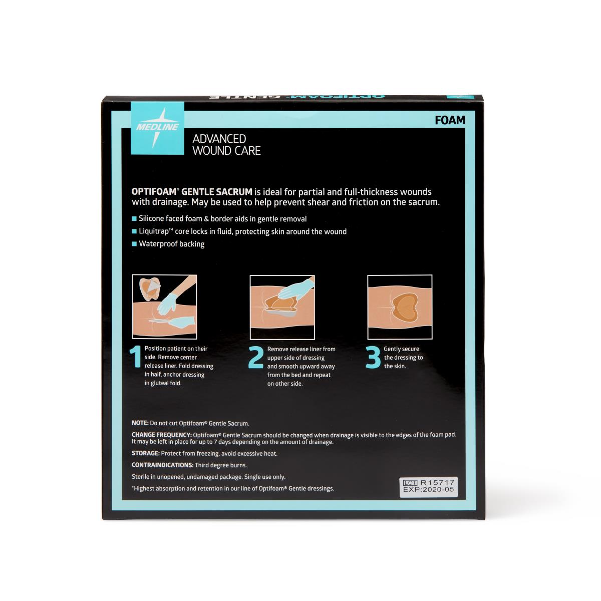 Optifoam Gentle LQ Silicone-Faced Foam Wound Dressings
