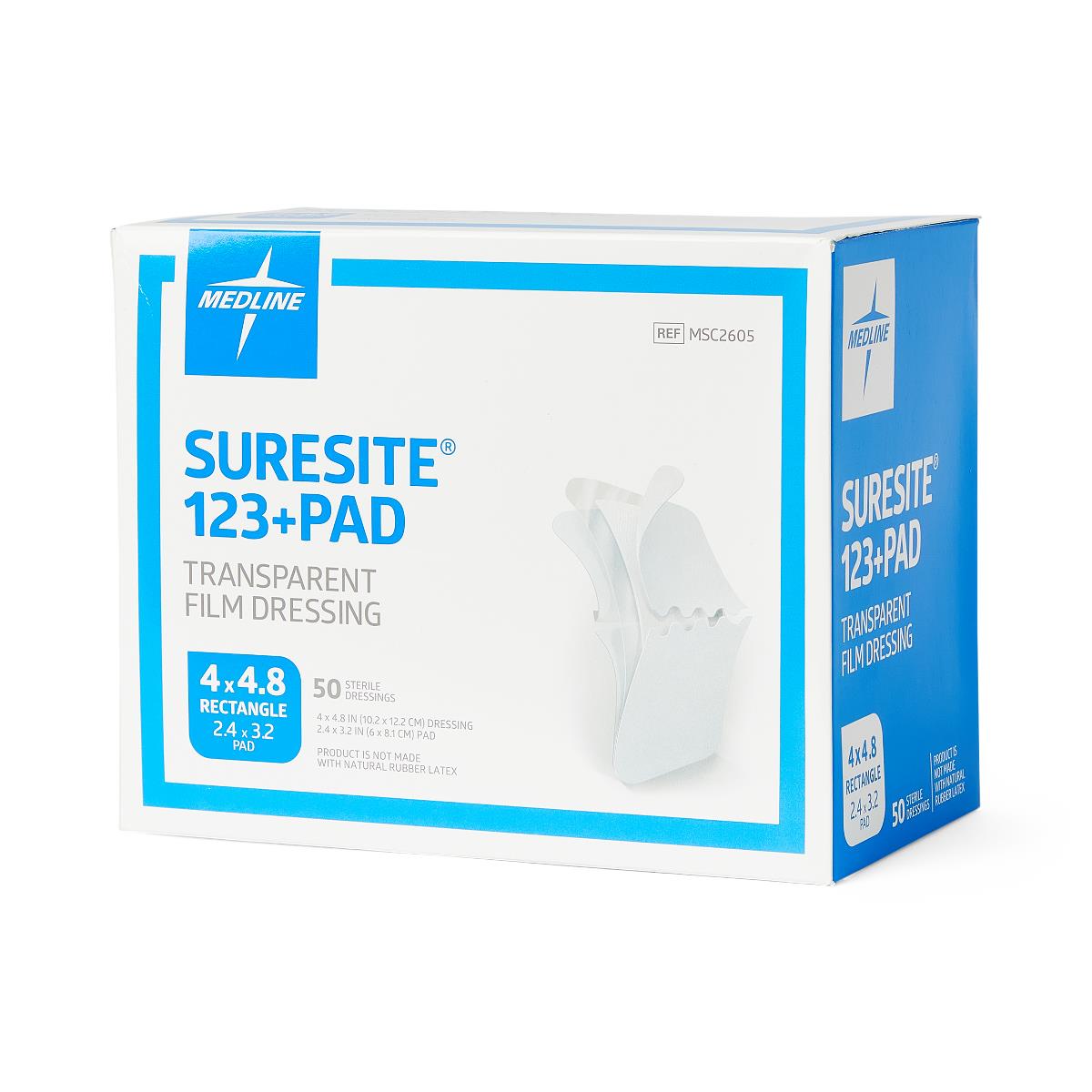 SureSite 123+ Pad Transparent Dressings