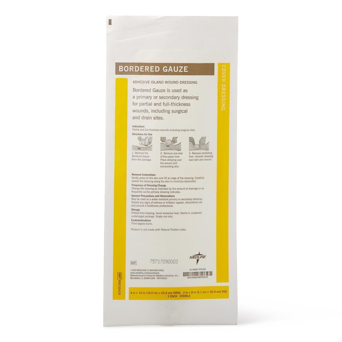 Medline Bordered Gauze Adhesive Island Wound Dressings - BeHope