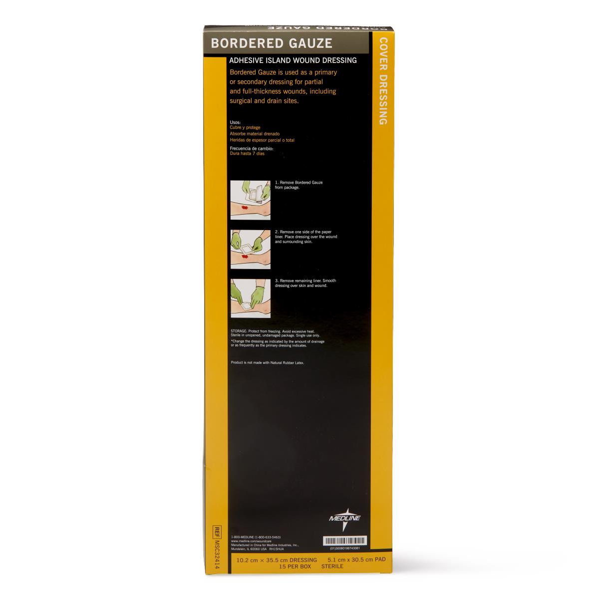 Medline Bordered Gauze Adhesive Island Wound Dressings - BeHope