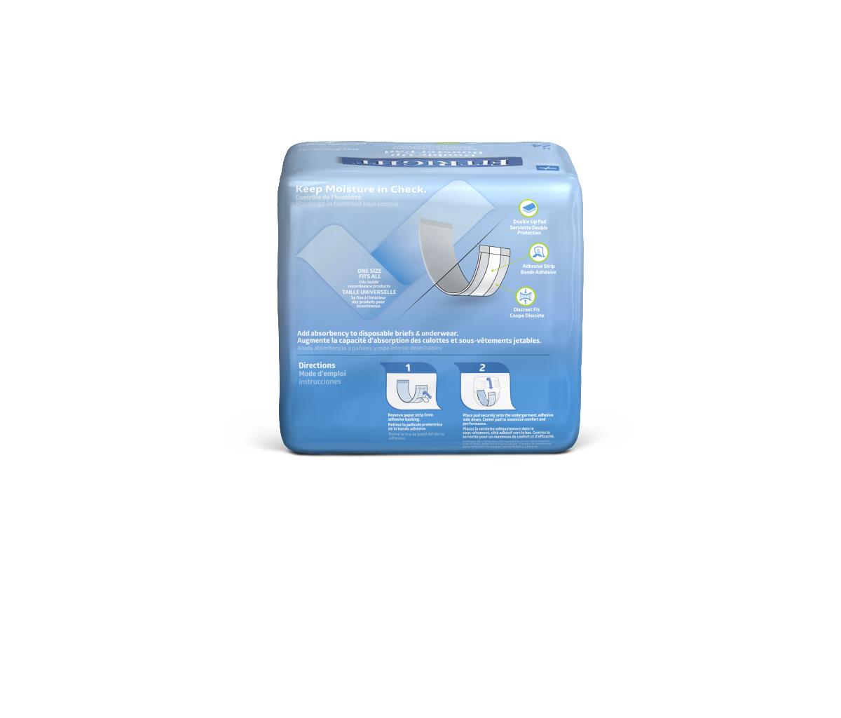 FitRight Double Up Thin Incontinence Booster Pads