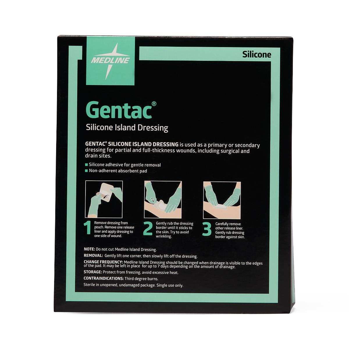 Gentac Silicone Island Wound Dressings