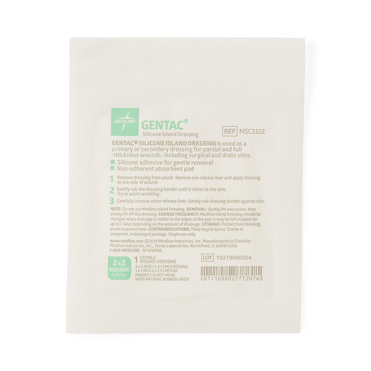 Gentac Silicone Island Wound Dressings