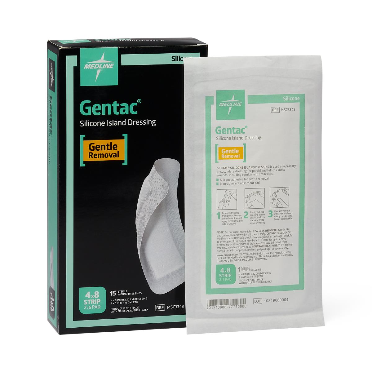 Gentac Silicone Island Wound Dressings