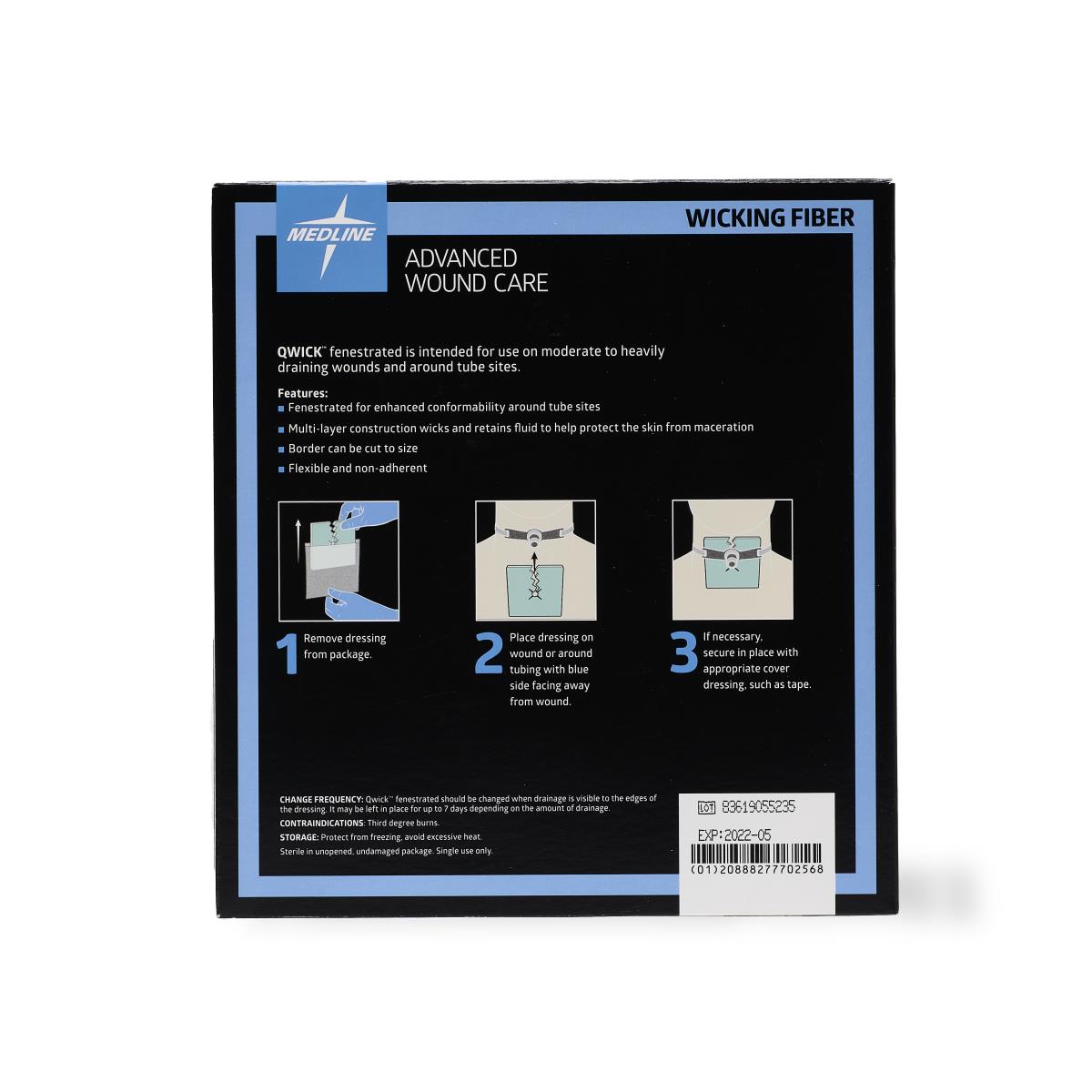 Qwick Nonadhesive Superabsorbent Wound Dressings - BeHope