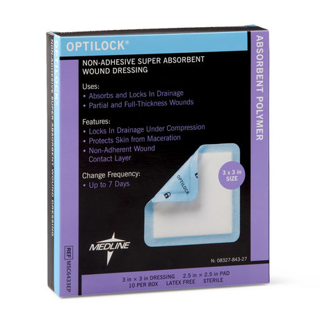 OptiLock Nonadhesive Super Absorbent Wound Dressings - BeHope