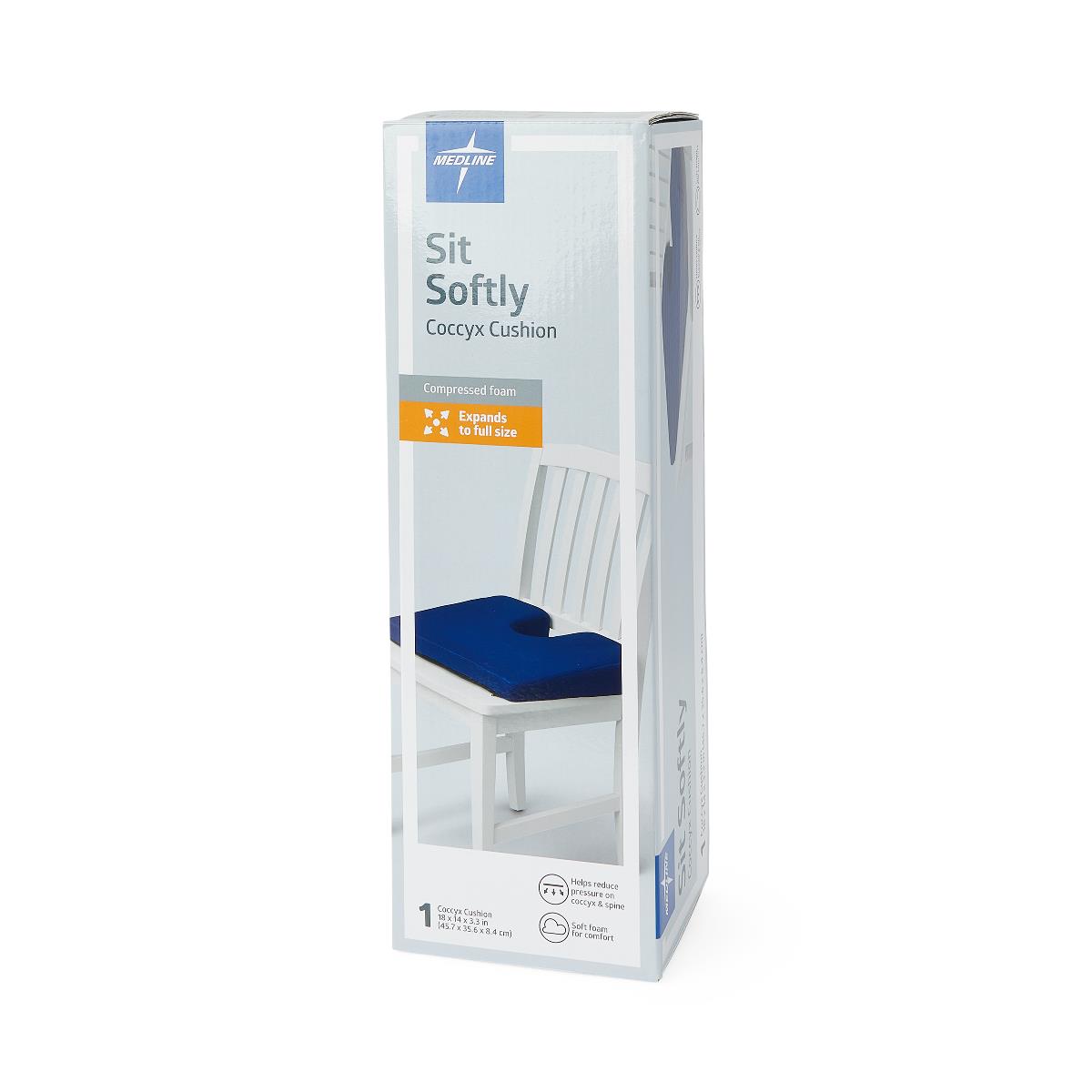 Medline Compression Packed Coccyx Cushions