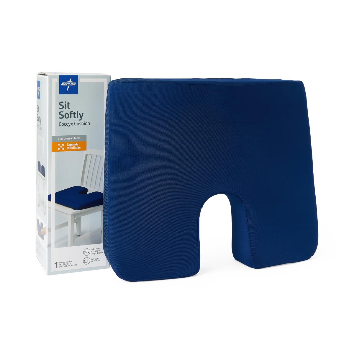 Medline Compression Packed Coccyx Cushions