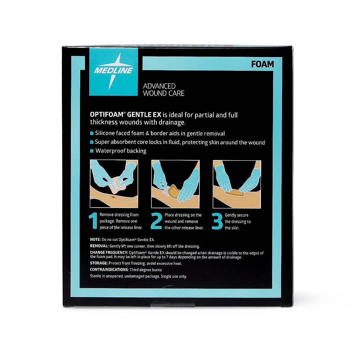 Optifoam Gentle Ex Silicone-faced Foam Wound Dressings - BeHope