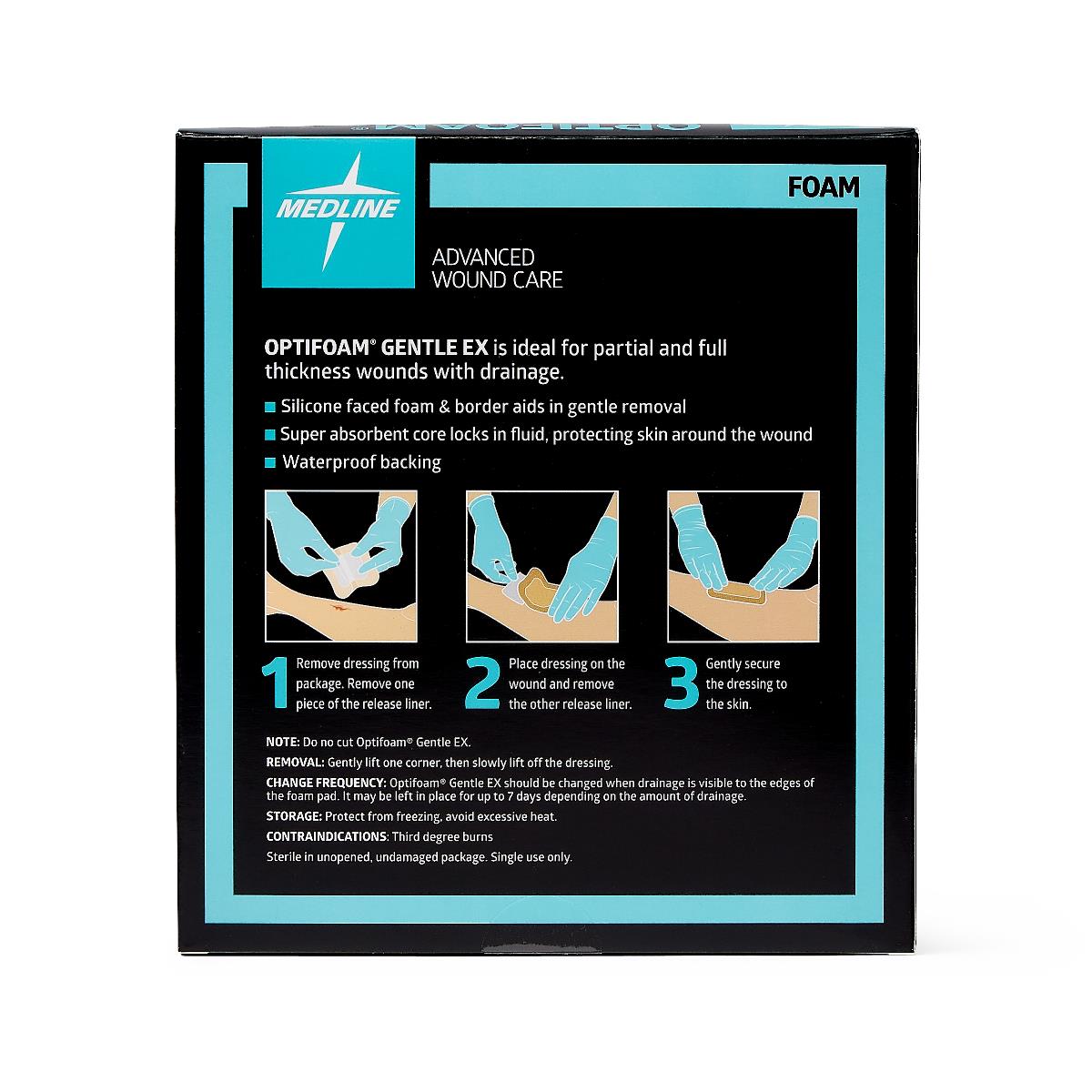 Optifoam Gentle Ex Silicone-faced Foam Wound Dressings - BeHope