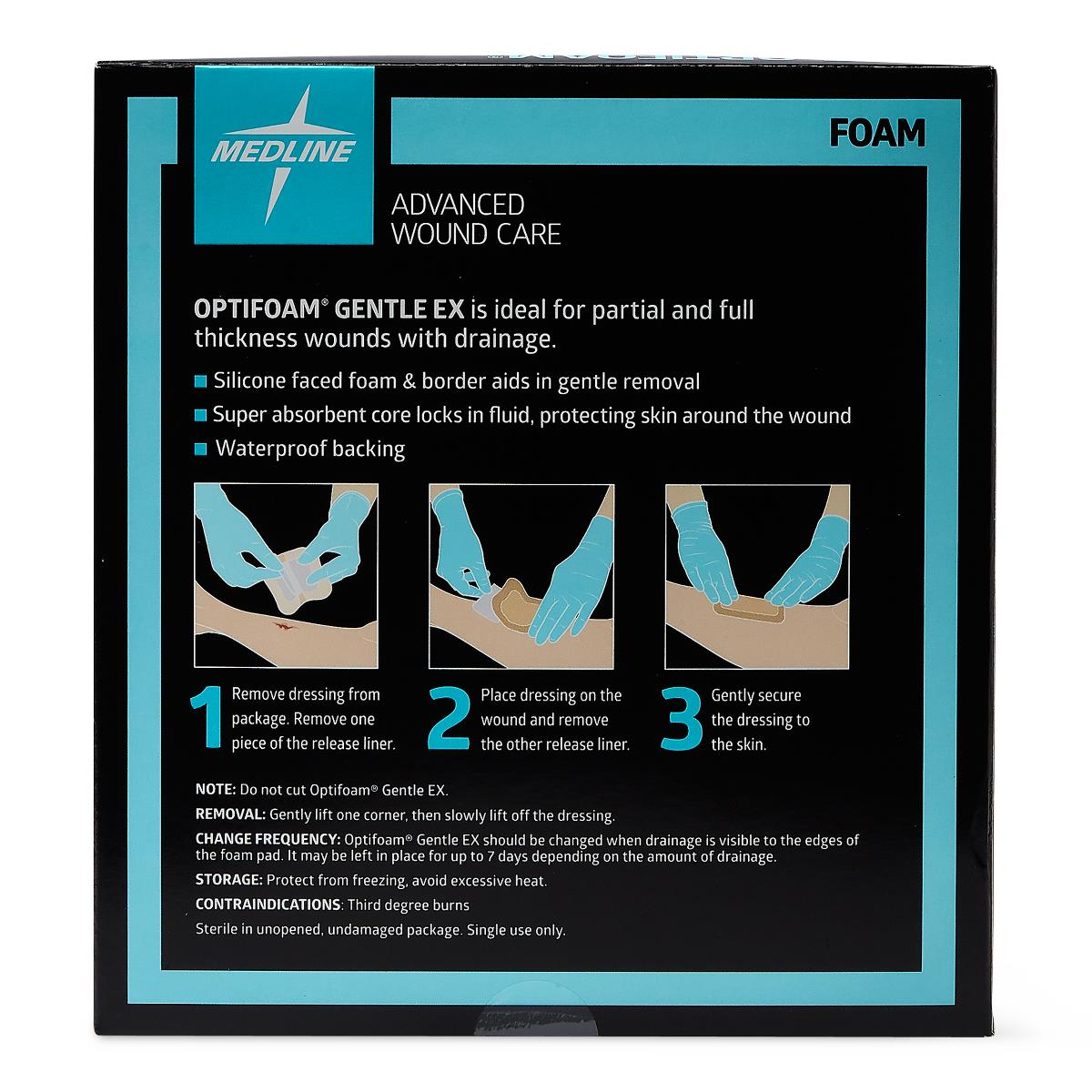 Optifoam Gentle Ex Silicone-faced Foam Wound Dressings - BeHope